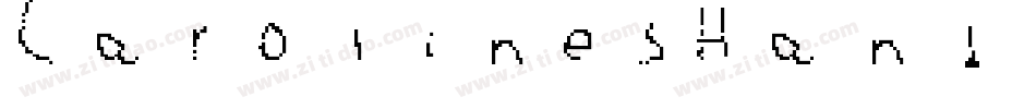 CarolinesHand Regular字体转换